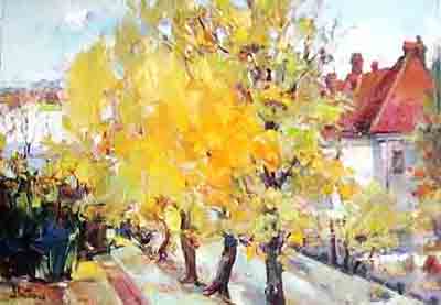 «Осінній етюд». 1959. Полотно, олія